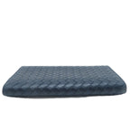Bottega Veneta Intrecciato Bifold Zip Wallet Navy Leather — view 2