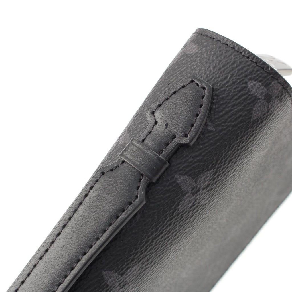 Louis Vuitton Monogram Eclipse Zippy XL Canvas Leather LV Wallet Clutch Black — view 8