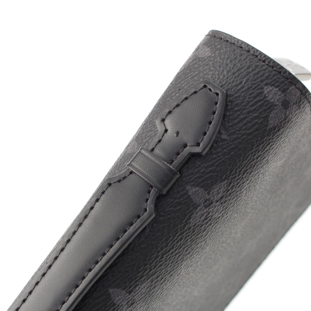 Louis Vuitton Monogram Eclipse Zippy XL Canvas Leather LV Wallet Clutch Black — view 8