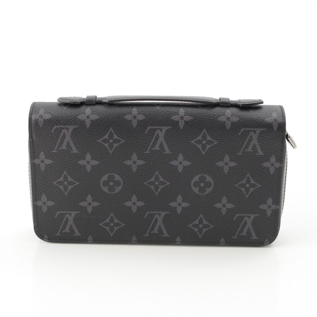 Louis Vuitton Monogram Eclipse Zippy XL Canvas Leather LV Wallet Clutch Black — view 4