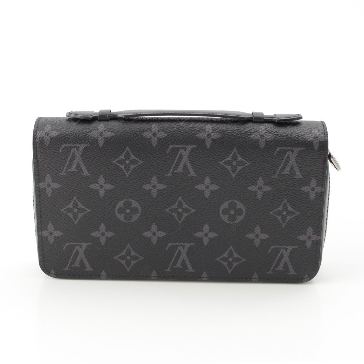 Louis Vuitton Monogram Eclipse Zippy XL Canvas Leather LV Wallet Clutch Black — view 4