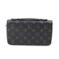 Louis Vuitton Monogram Eclipse Zippy XL Canvas Leather LV Wallet Clutch Black