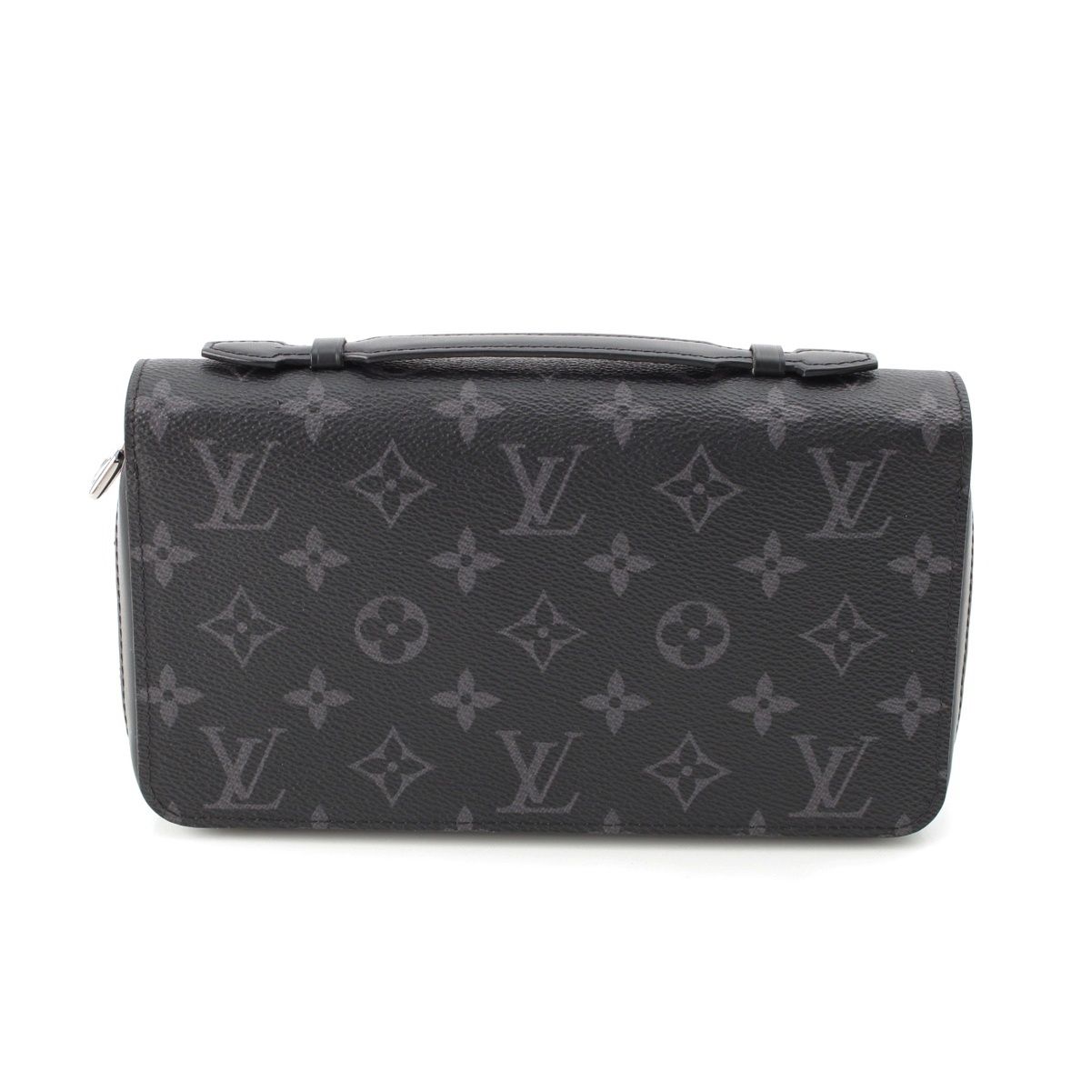 Louis Vuitton Monogram Eclipse Zippy XL Canvas Leather LV Wallet Clutch Black
