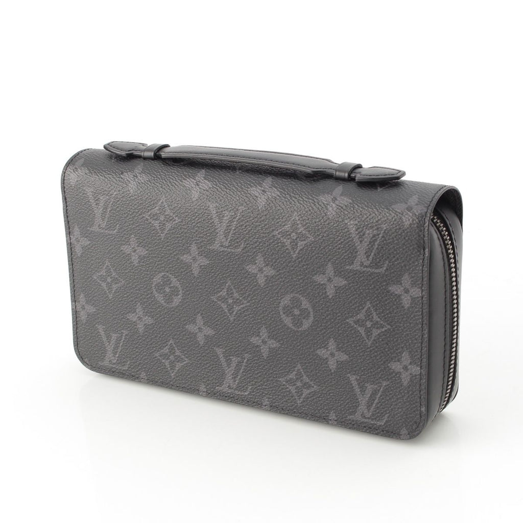 Louis Vuitton Monogram Eclipse Zippy XL Canvas Leather LV Wallet Clutch Black — view 2