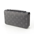 Louis Vuitton Monogram Eclipse Zippy XL Canvas Leather LV Wallet Clutch Black — view 2