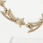 Chanel CC Logo Star Rhinestone Necklace Gold — view 8