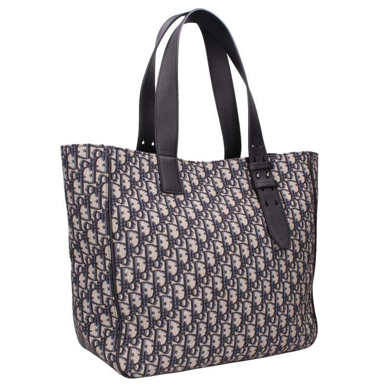 Dior Oblique Jacquard Saddle Tote Bag — view 2