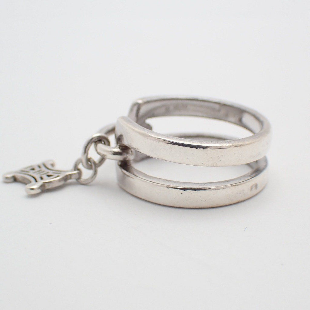 Celine Macadam Drop Charm Ring 925 Sterling — view 2
