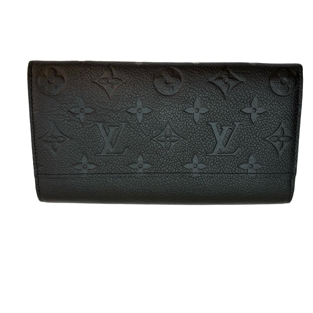 Louis Vuitton Portefeuille Sarah Monogram Empreinte Noir Wallet — view 2