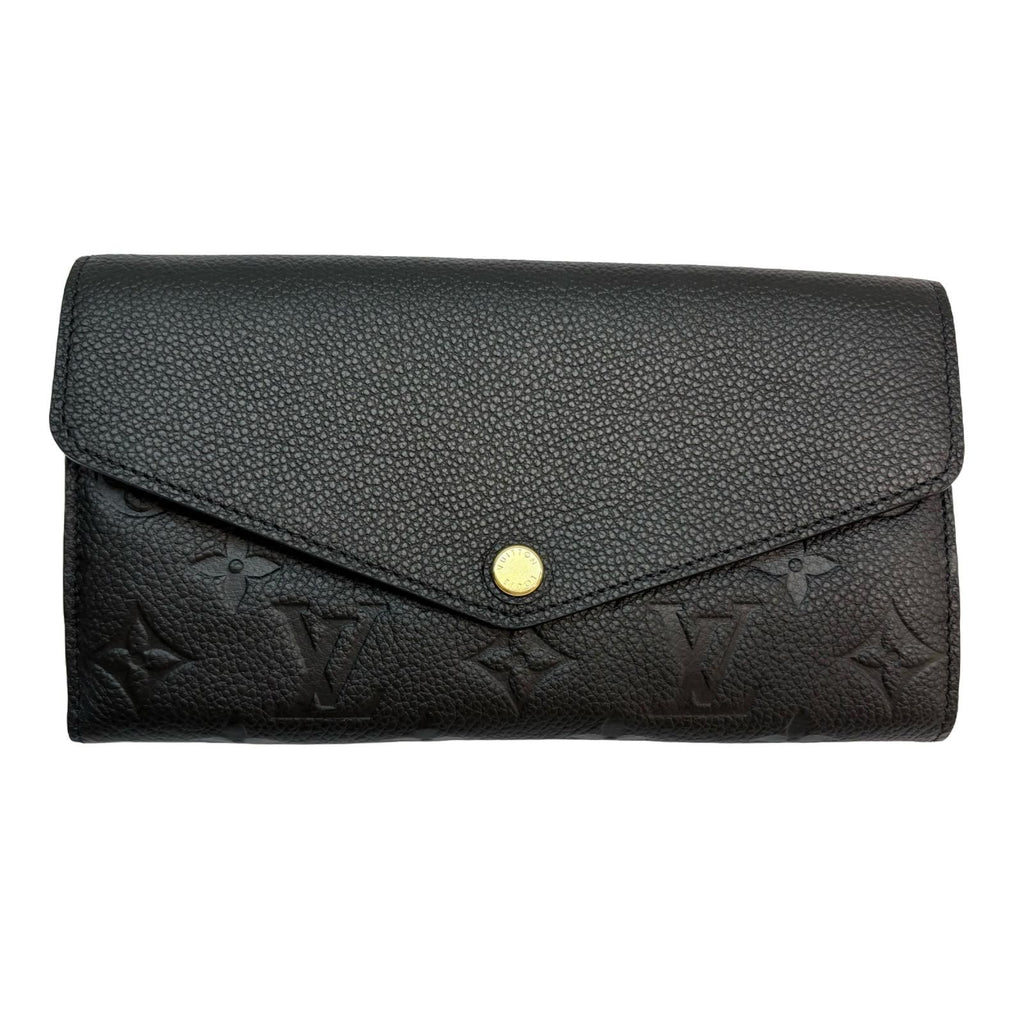 Louis Vuitton Portefeuille Sarah Monogram Empreinte Noir Wallet