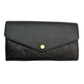 Louis Vuitton Portefeuille Sarah Monogram Empreinte Noir Wallet