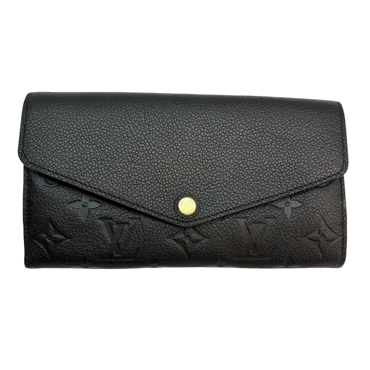 Louis Vuitton Portefeuille Sarah Monogram Empreinte Noir Wallet