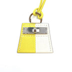 Hermes Necklace Mon Petit Kelly Yellow White Swift Silver — view 2