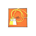 Hermes Necklace Mon Petit Kelly Yellow White Swift Silver