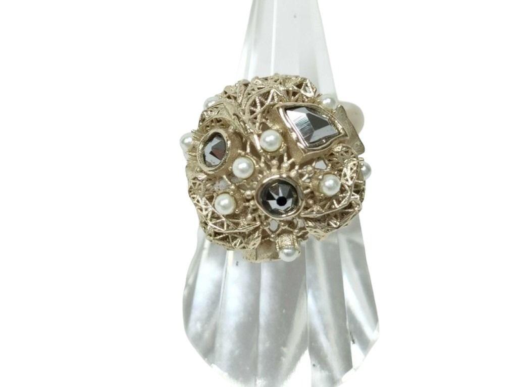 Dior Ring D-renaissance Gold Metal Pearl