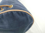 Hermes Shoulder Bag Polochon Mimile PM Navy Canvas Leather — view 5
