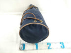 Hermes Shoulder Bag Polochon Mimile PM Navy Canvas Leather — view 2