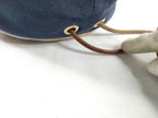 Hermes Shoulder Bag Polochon Mimile PM Navy Canvas Leather — view 6