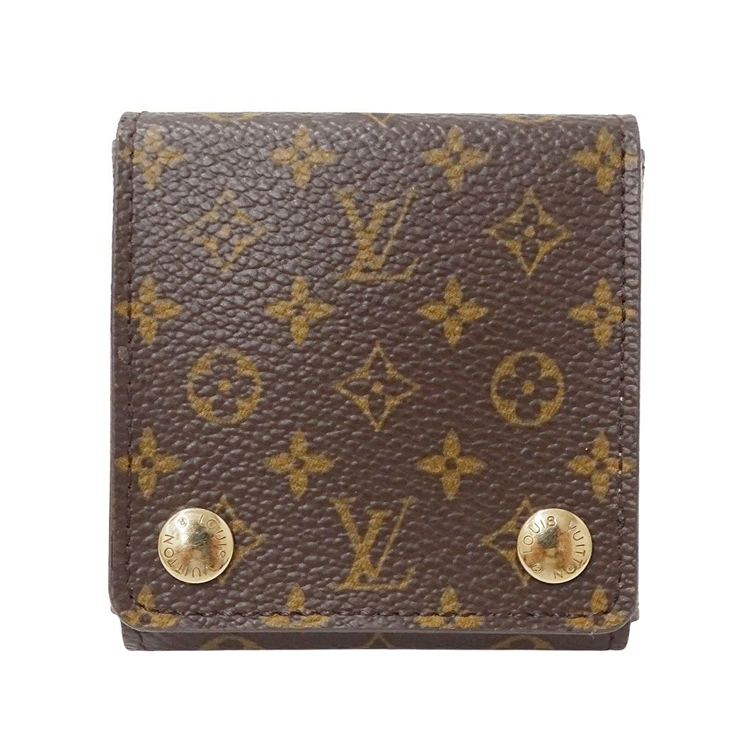 Louis Vuitton Monogram Canvas Brown Jewelry Case Small Compact