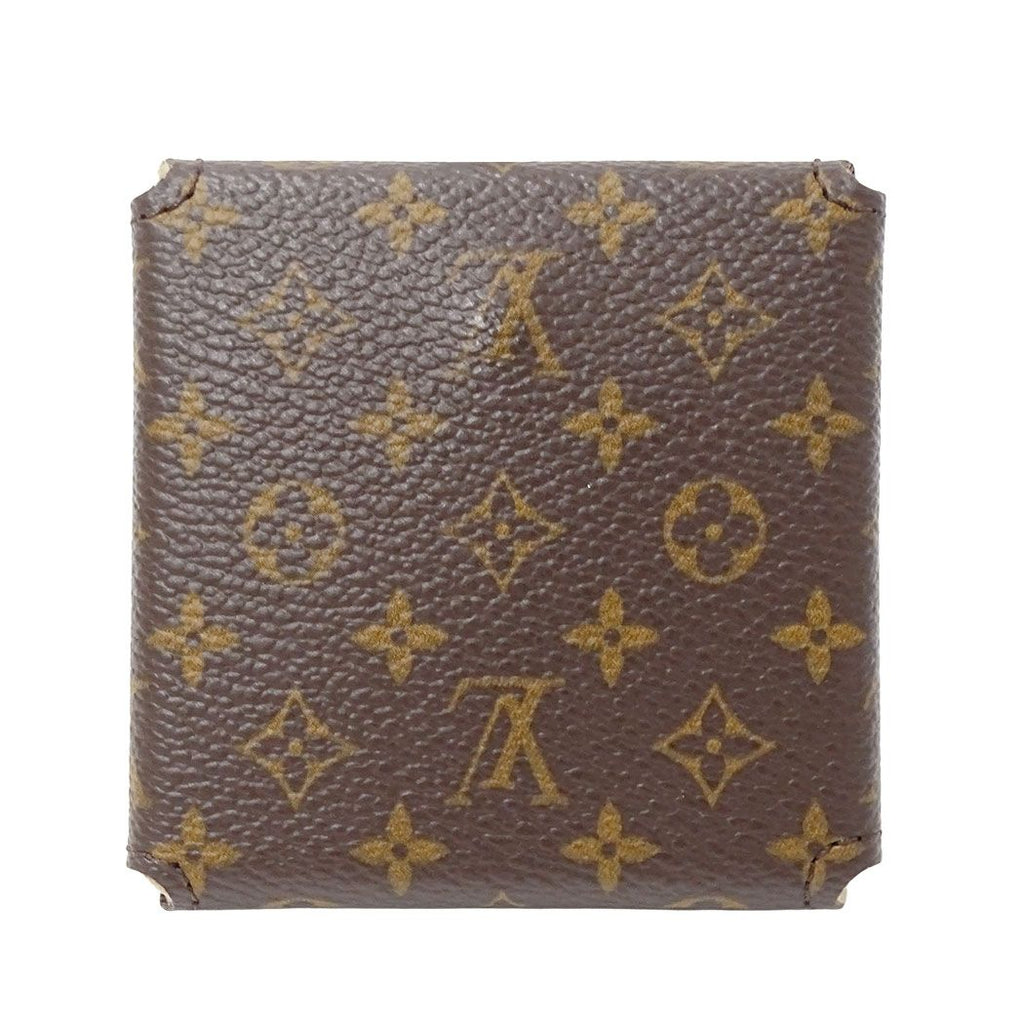 Louis Vuitton Monogram Canvas Brown Jewelry Case Small Compact — view 2
