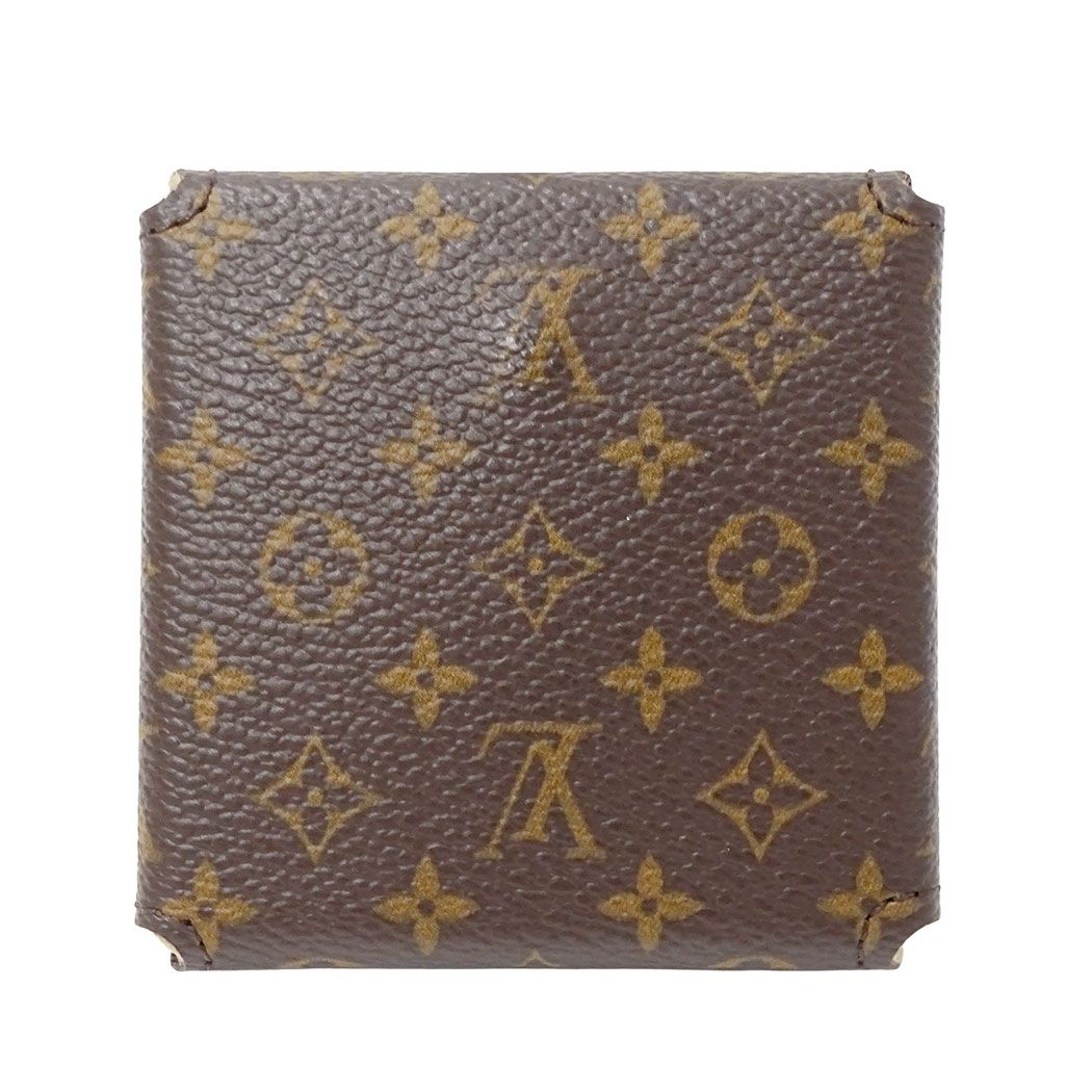 Louis Vuitton Monogram Canvas Brown Jewelry Case Small Compact — view 2