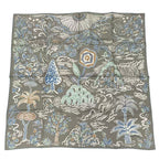 Hermes Scarf Silk Carre 90 Spring Island Isola DI Primavera Gray