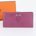 Hermes Bearn Leather Wallet Bifold