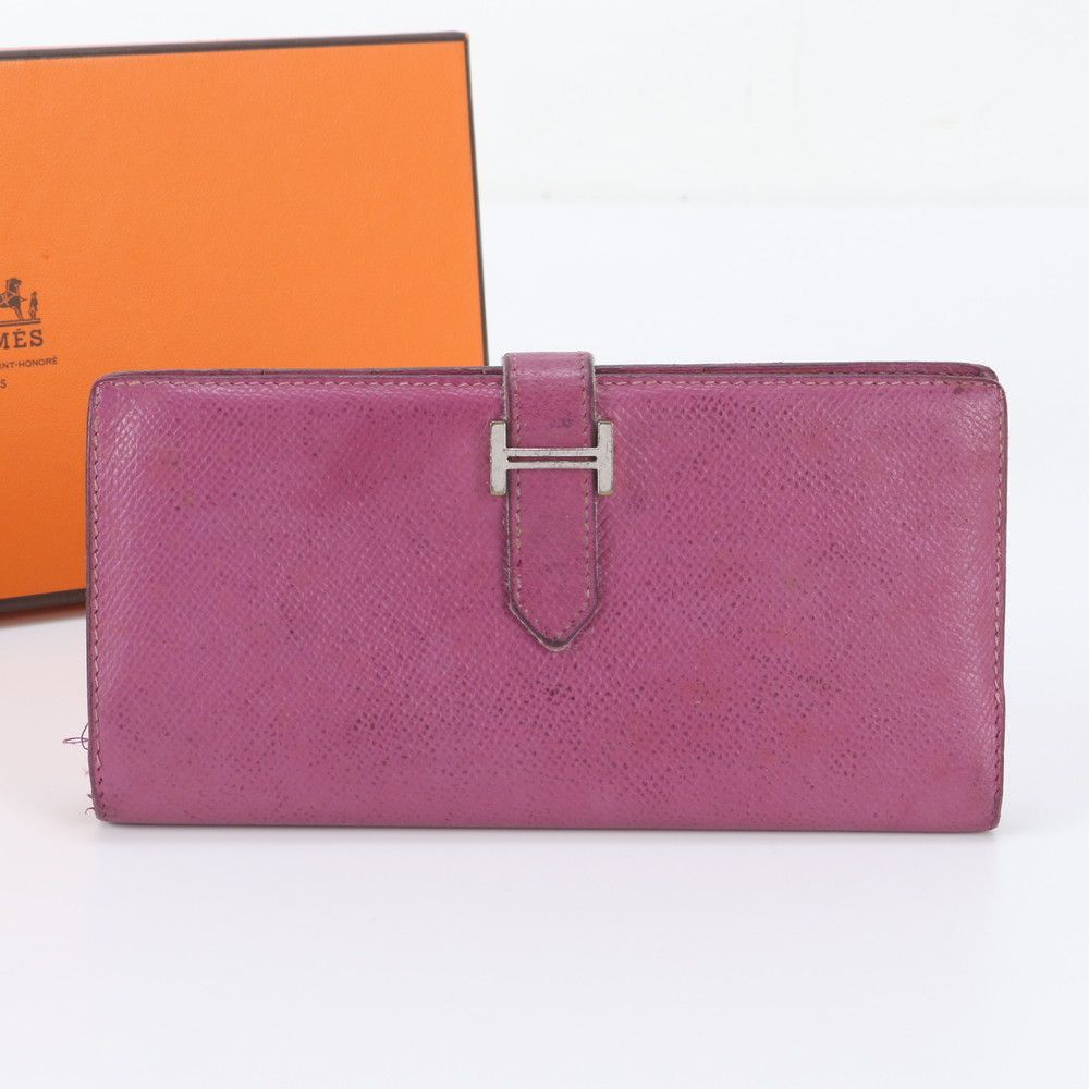 Hermes Bearn Leather Wallet Bifold