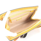 Prada Triangle Logo Ribbon Motif Leather Shoulder Bag — view 7