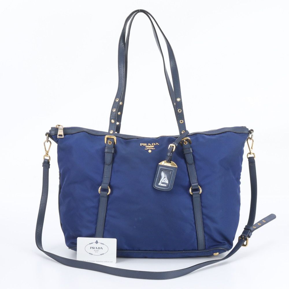 Prada Tessuto Nylon Leather 2-Way Shoulder Bag Crossbody Hand — view 4