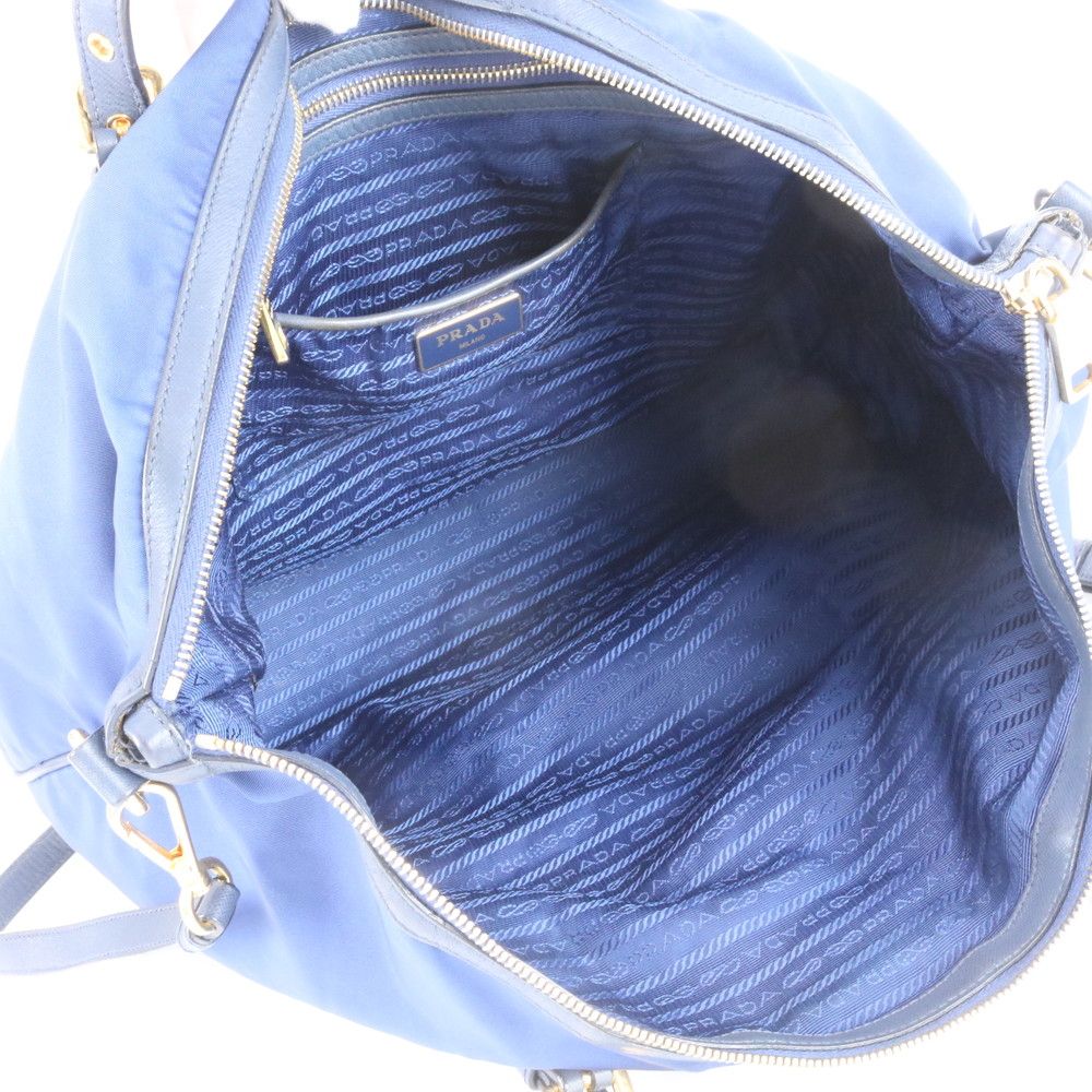 Prada Tessuto Nylon Leather 2-Way Shoulder Bag Crossbody Hand — view 8