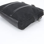 Prada Tessuto Nylon Saffiano Triangle Logo Leather Business Bag Document Bag — view 4
