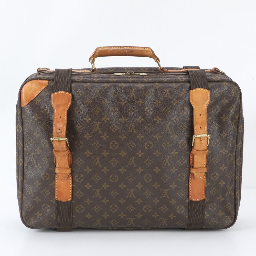 Louis Vuitton Monogram Satellite 53 Leather Boston Bag Tote Carrie — view 3