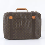 Louis Vuitton Monogram Satellite 53 Leather Boston Bag Tote Carrie