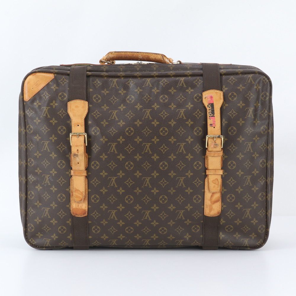 Louis Vuitton Monogram Satellite 60 Leather Boston Bag Tote Carrie — view 3