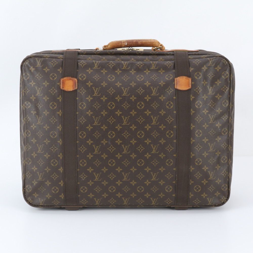 Louis Vuitton Monogram Satellite 60 Leather Boston Bag Tote Carrie