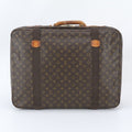 Louis Vuitton Monogram Satellite 60 Leather Boston Bag Tote Carrie