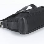 Prada Tessuto Nylon Triangle Logo Leather Shoulder Bag Crossbody Messenger — view 5