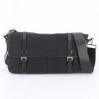 Prada Tessuto Nylon Triangle Logo Leather Shoulder Bag Crossbody Messenger