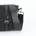 Prada Tessuto Nylon Triangle Logo Leather Shoulder Bag Crossbody Messenger — view 2
