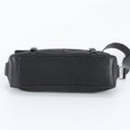 Prada Tessuto Nylon Triangle Logo Leather Shoulder Bag Crossbody Messenger — view 6
