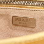 Prada Leather Shoulder Bag Crossbody Gold — view 8