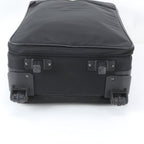 Prada Tessuto Nylon Triangle Logo Leather Suitcase Carry Case Bag — view 7
