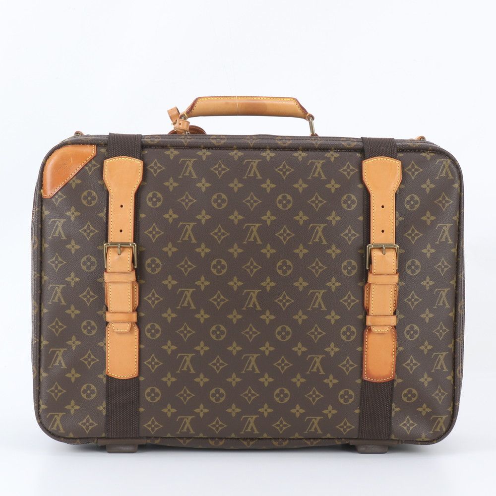 Louis Vuitton Monogram Satellite 53 Leather Boston Bag Tote Carrie — view 3