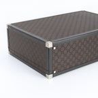 Gucci GG Nylon Leather Trunk Hard Case Boston Bag Brown — view 5