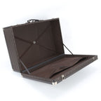 Gucci GG Nylon Leather Trunk Hard Case Boston Bag Brown — view 7
