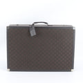 Gucci GG Nylon Leather Trunk Hard Case Boston Bag Brown