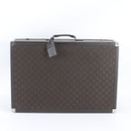 Gucci GG Nylon Leather Trunk Hard Case Boston Bag Brown