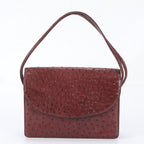 Loewe Vintage Ostrich Leather Shoulder Bag