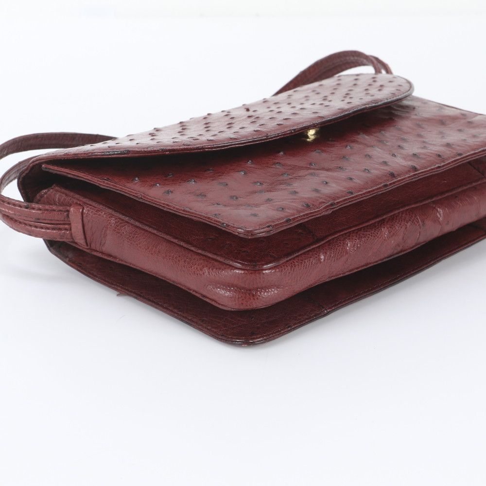 Loewe Vintage Ostrich Leather Shoulder Bag — view 5